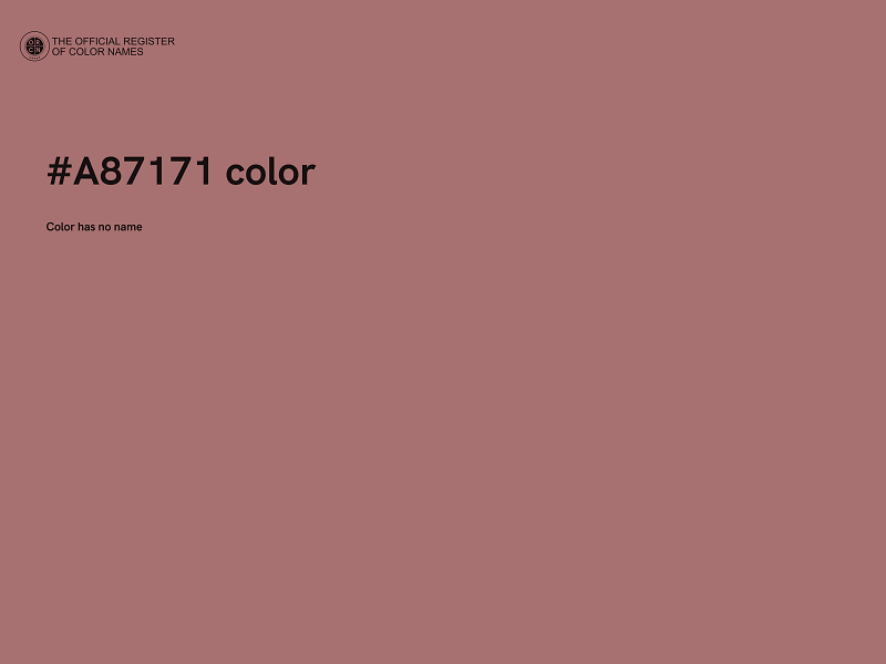 #A87171 color image