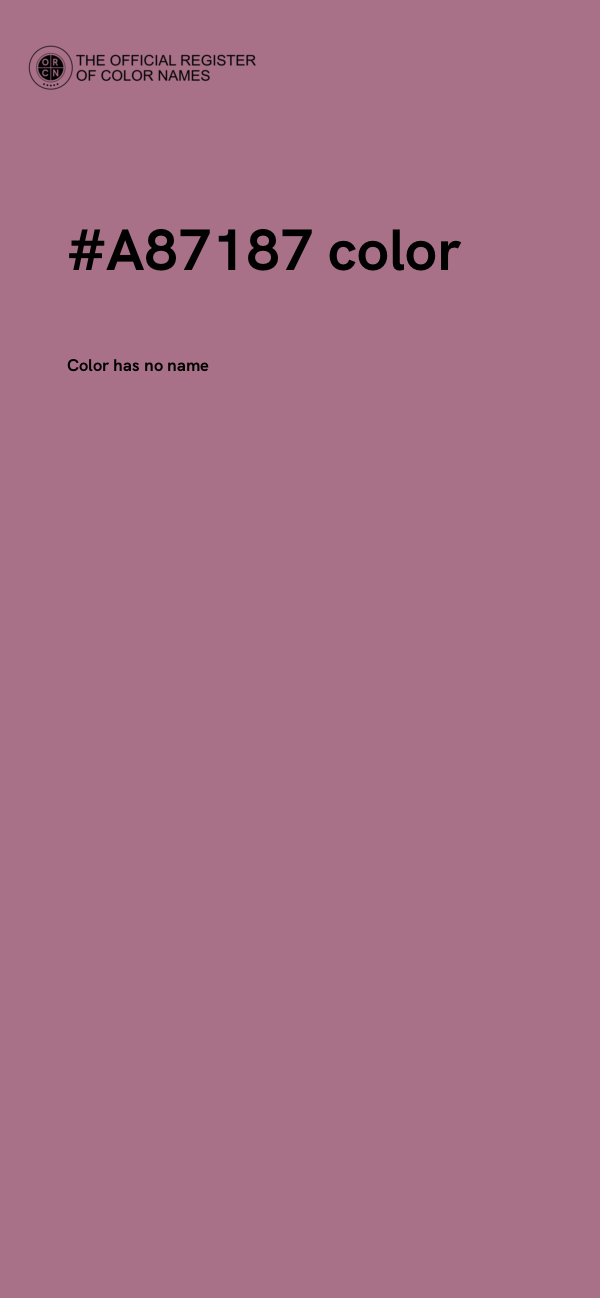 #A87187 color image