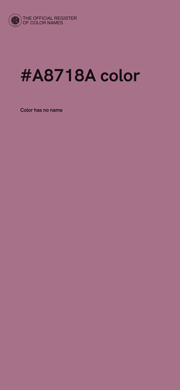 #A8718A color image