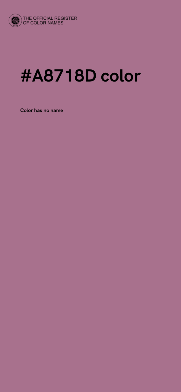 #A8718D color image