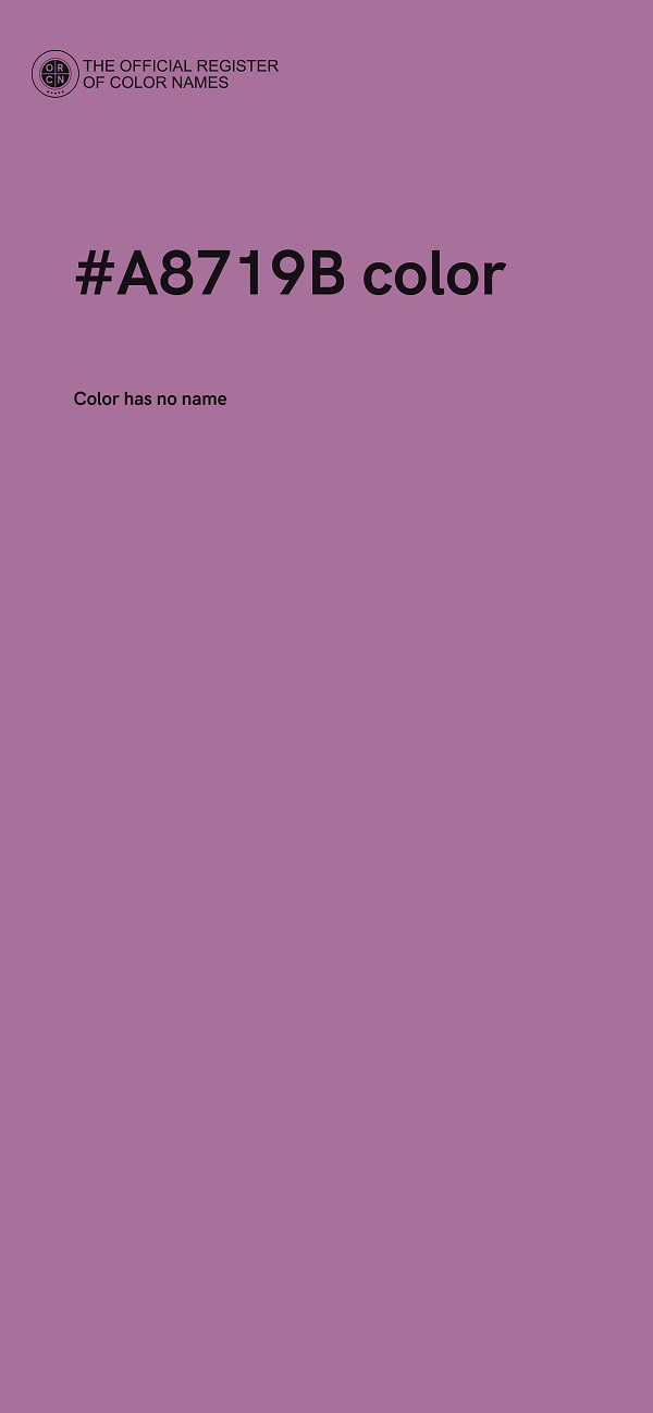 #A8719B color image