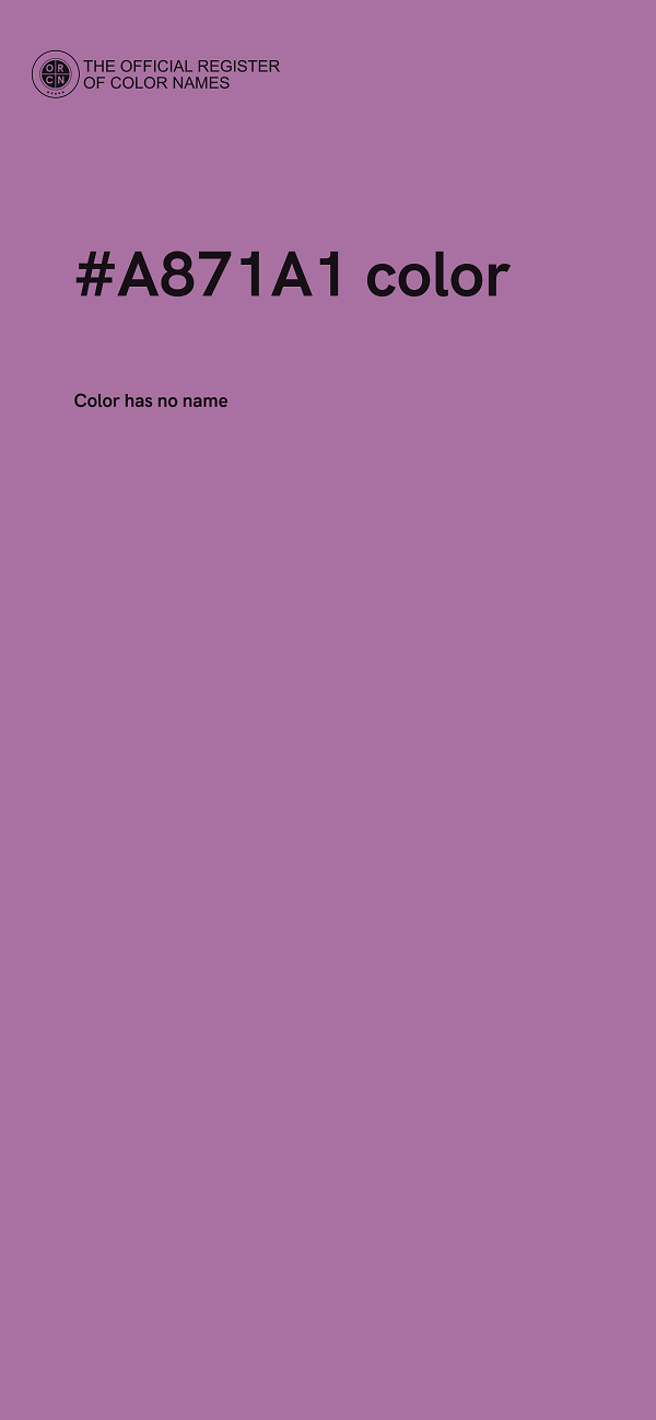 #A871A1 color image