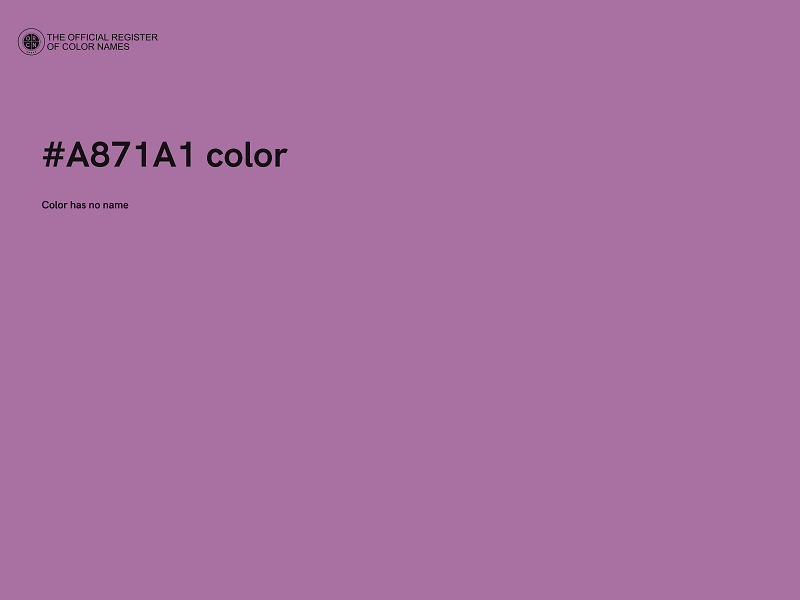 #A871A1 color image