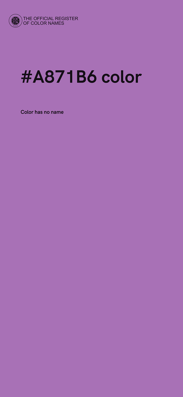 #A871B6 color image
