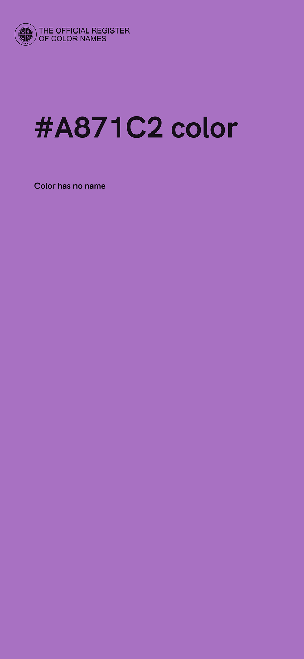 #A871C2 color image