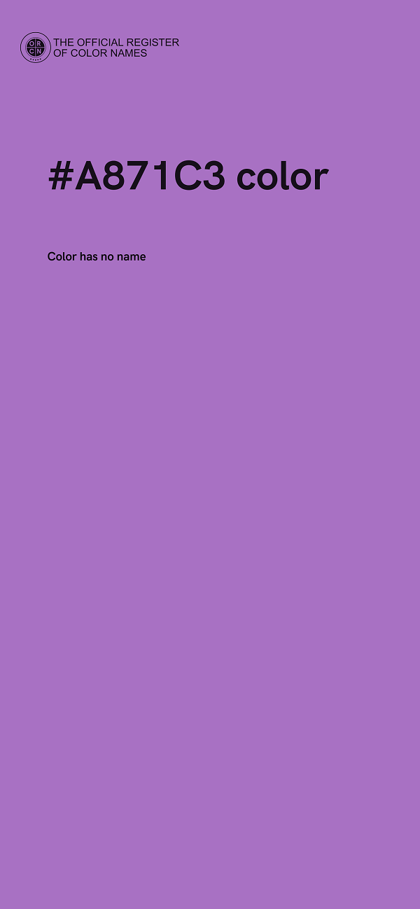 #A871C3 color image