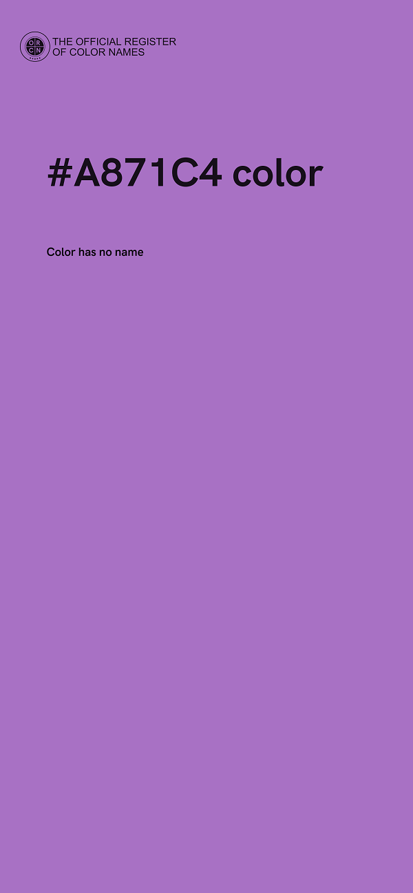 #A871C4 color image
