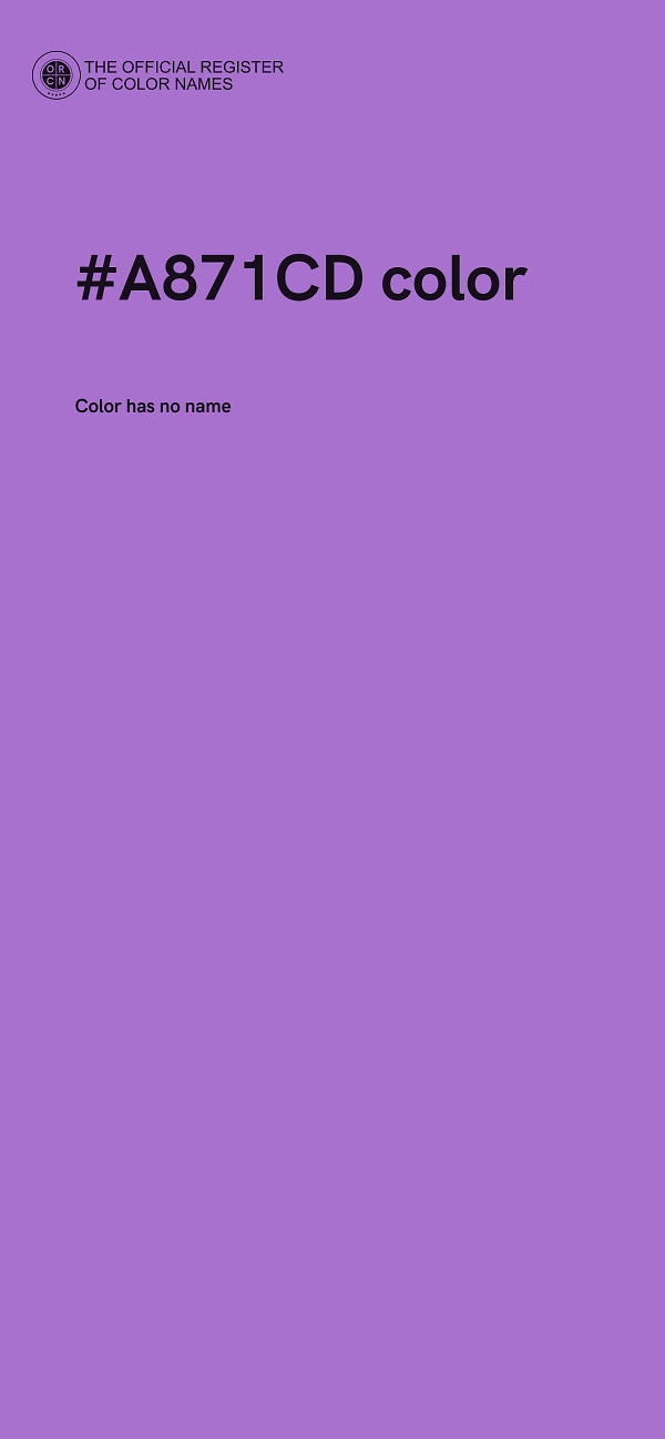 #A871CD color image