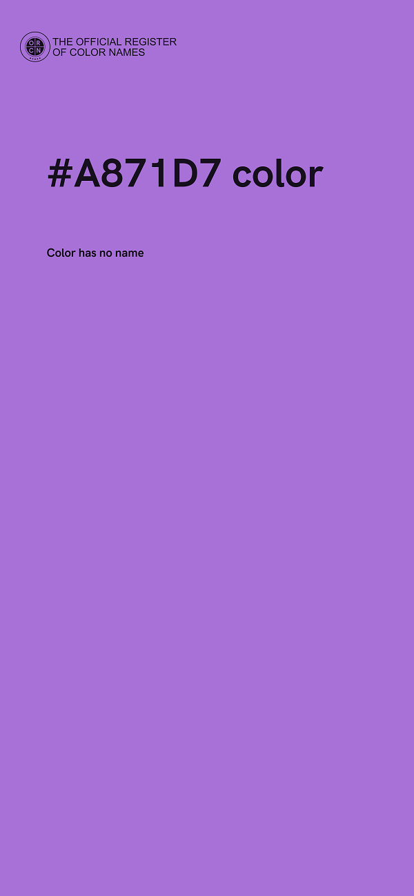 #A871D7 color image