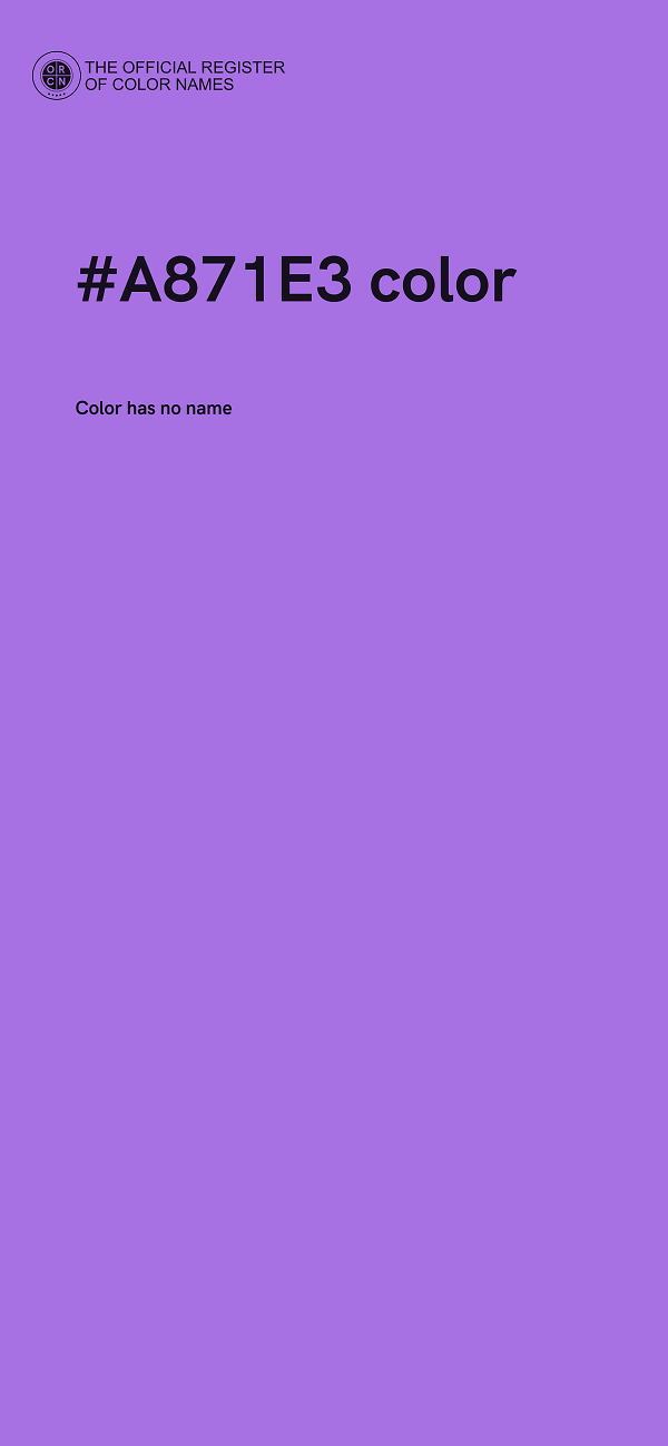 #A871E3 color image
