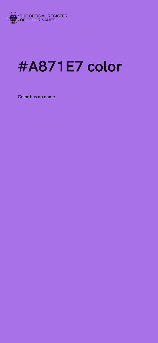 #A871E7 color image