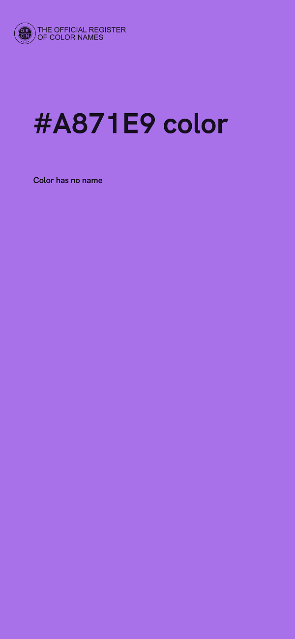 #A871E9 color image