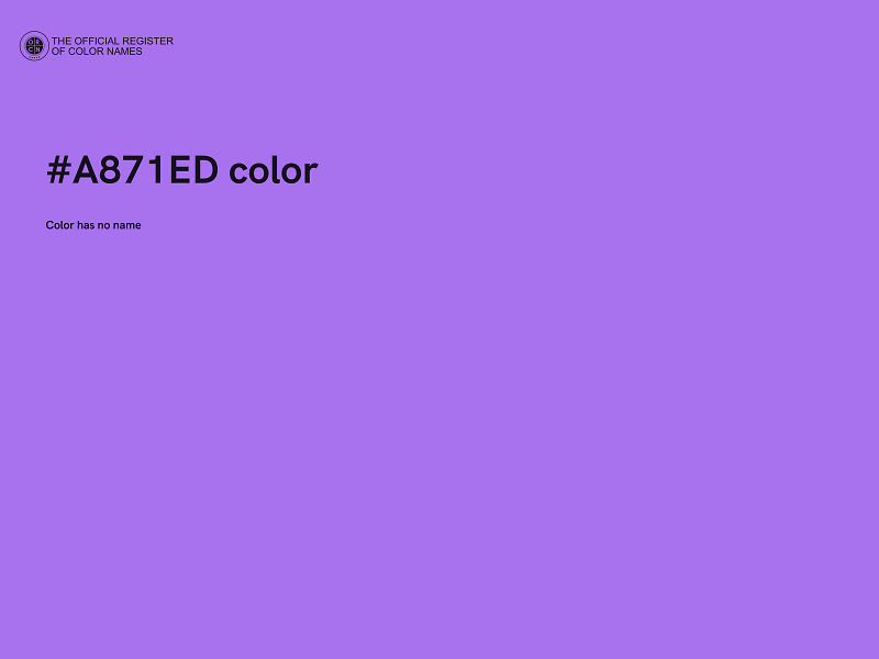 #A871ED color image