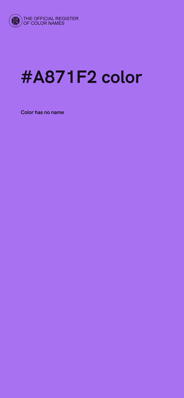 #A871F2 color image