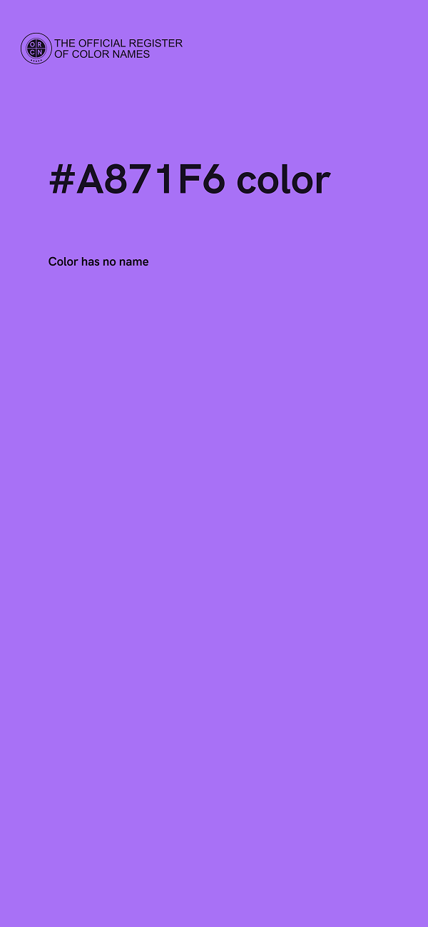 #A871F6 color image