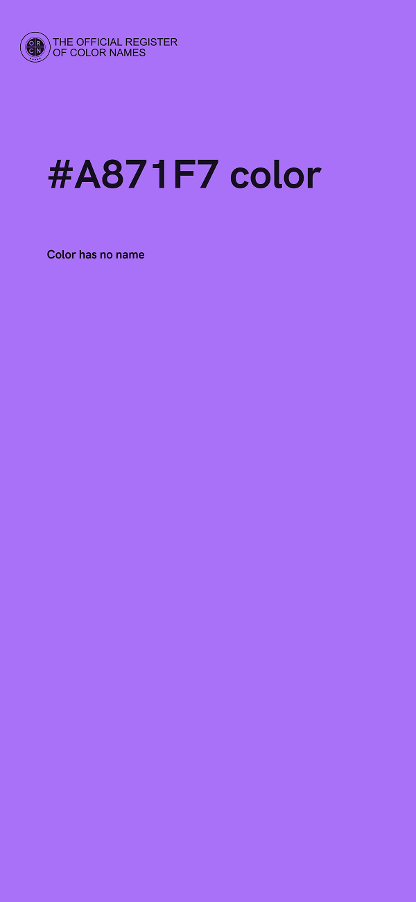 #A871F7 color image