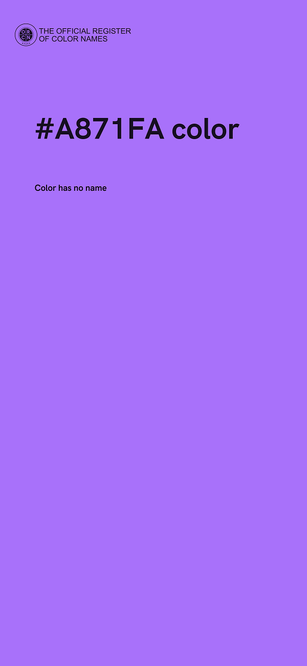 #A871FA color image