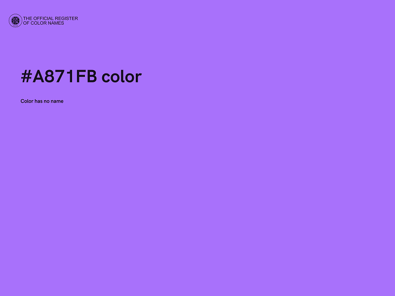 #A871FB color image