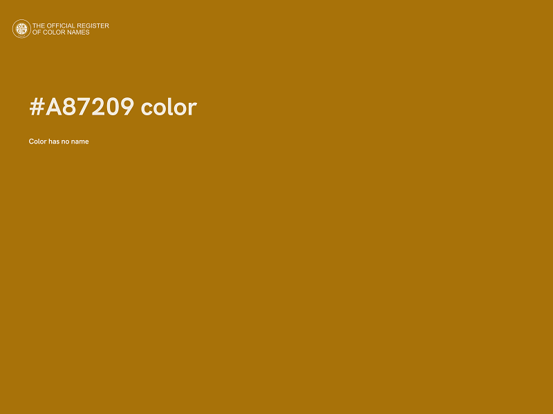 #A87209 color image