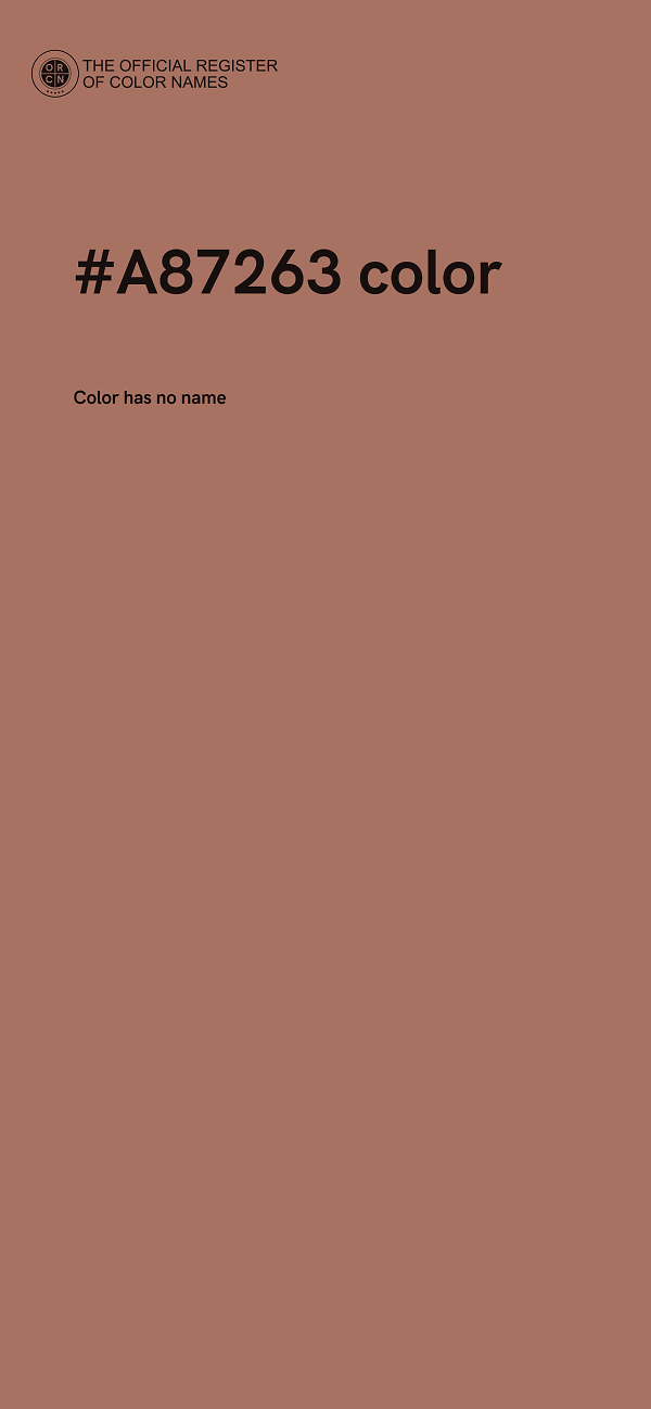 #A87263 color image