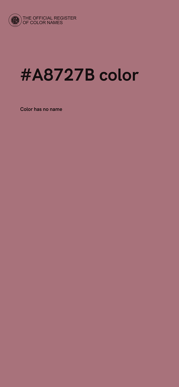 #A8727B color image