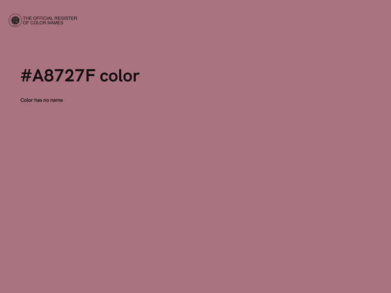 #A8727F color image