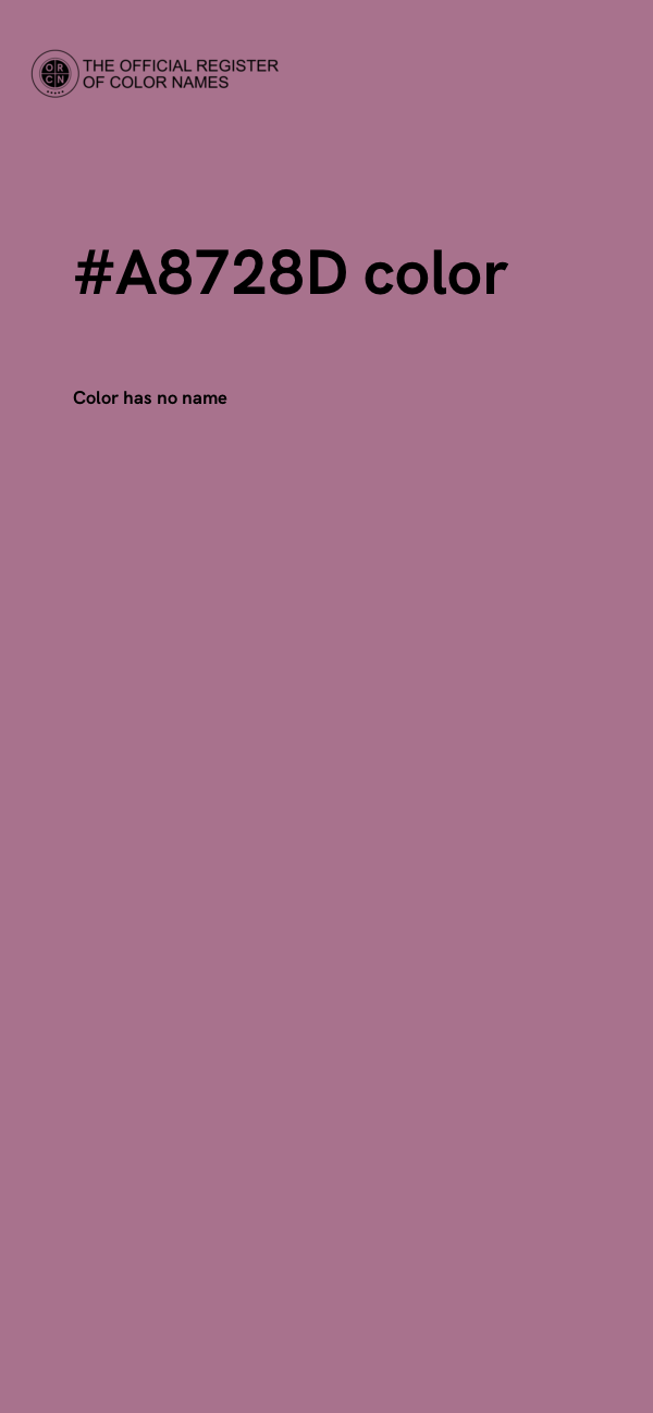 #A8728D color image