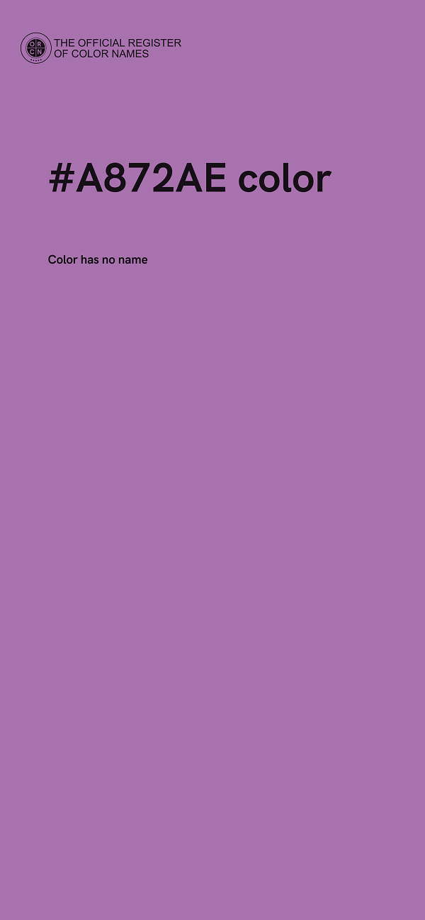 #A872AE color image