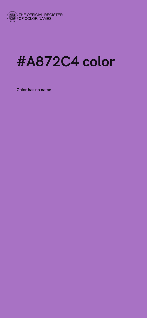 #A872C4 color image