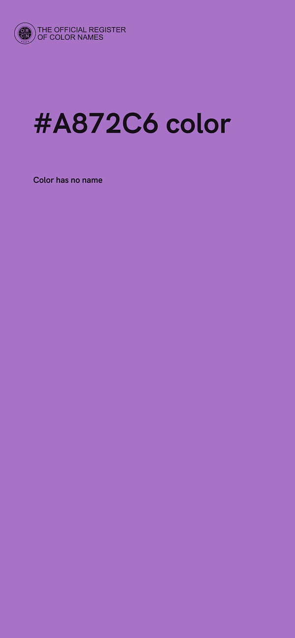 #A872C6 color image