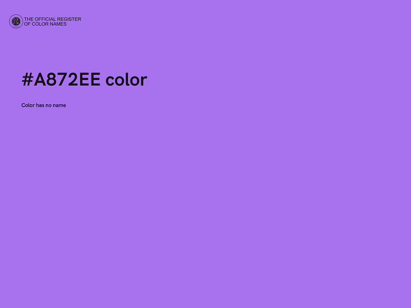 #A872EE color image