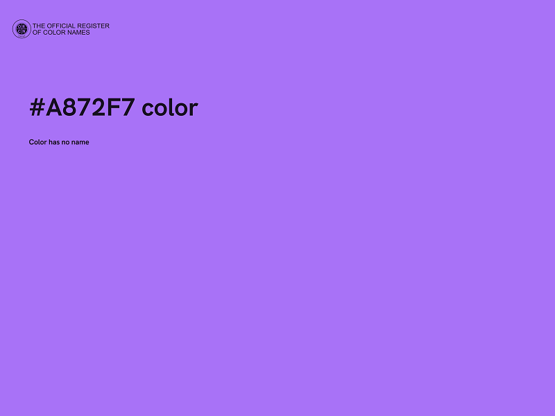 #A872F7 color image