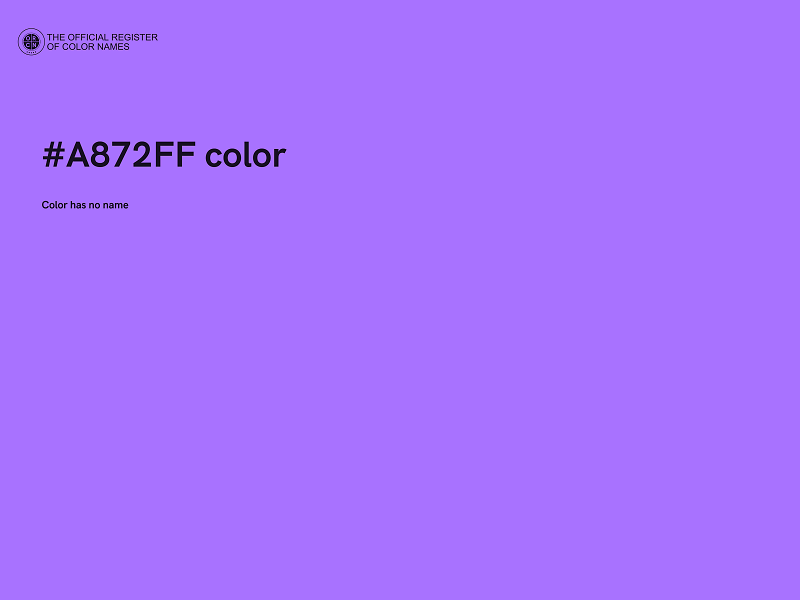 #A872FF color image