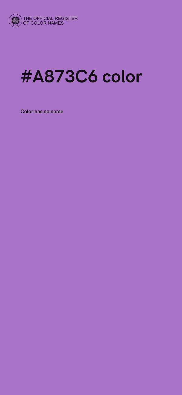#A873C6 color image
