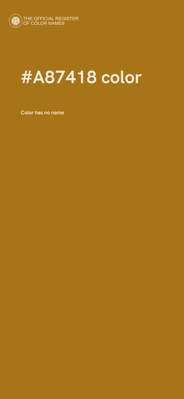 #A87418 color image