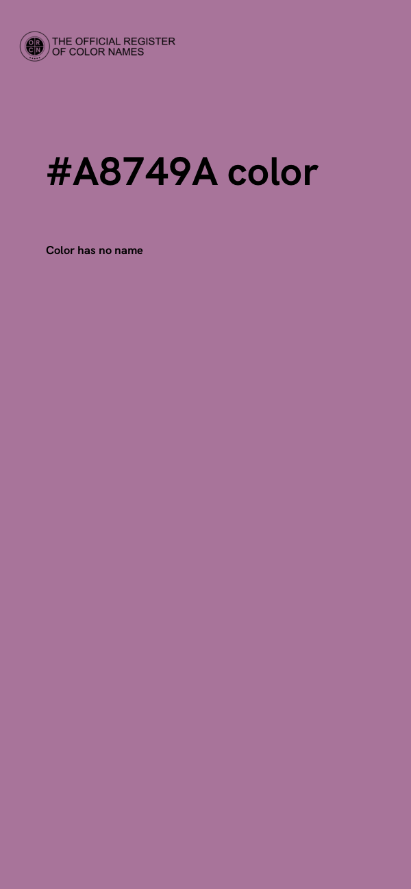 #A8749A color image