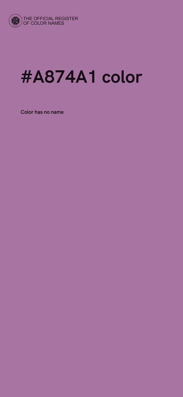 #A874A1 color image