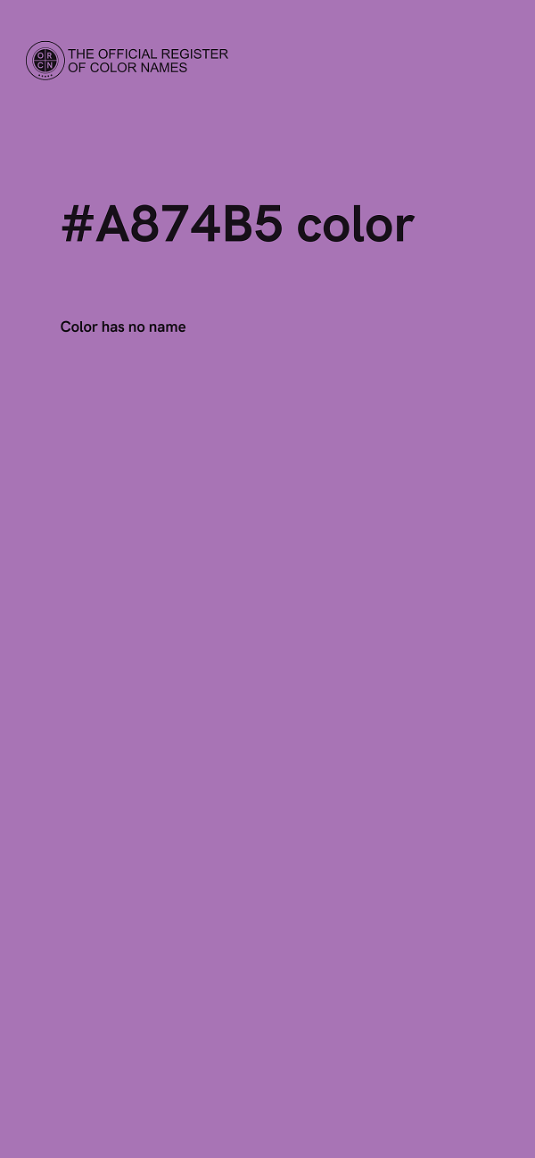 #A874B5 color image