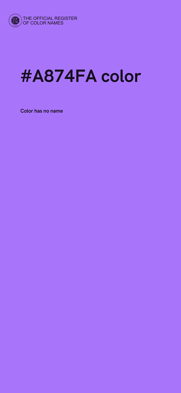 #A874FA color image