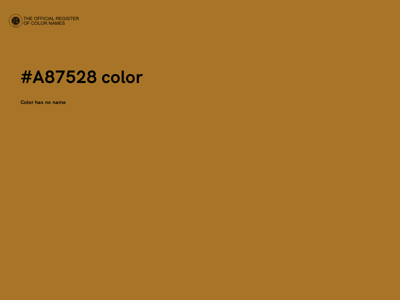 #A87528 color image