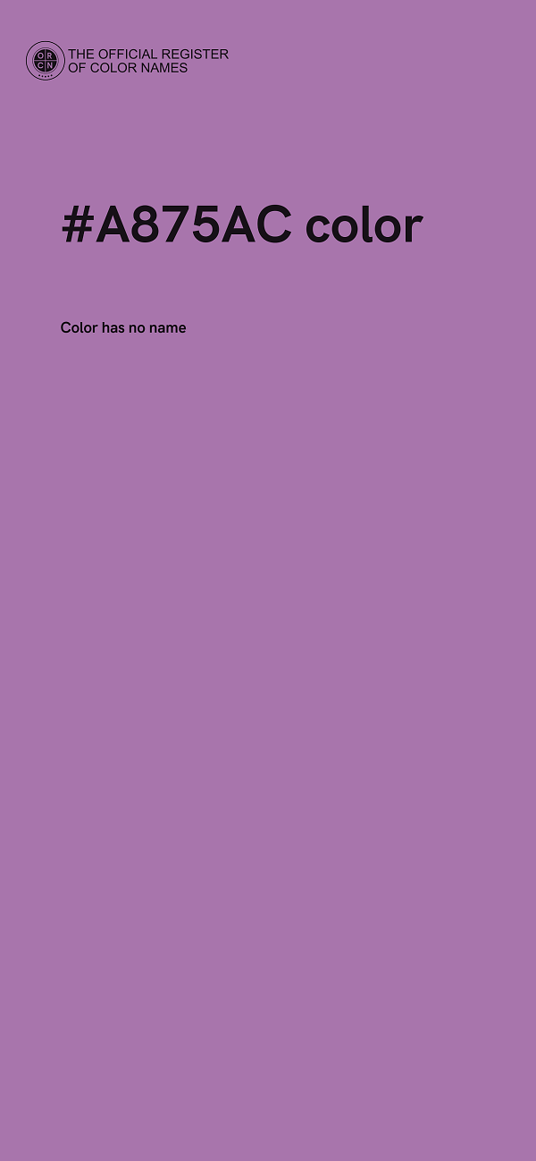 #A875AC color image