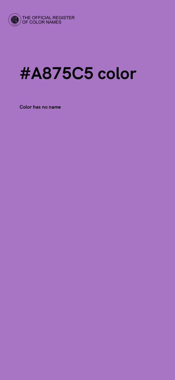 #A875C5 color image