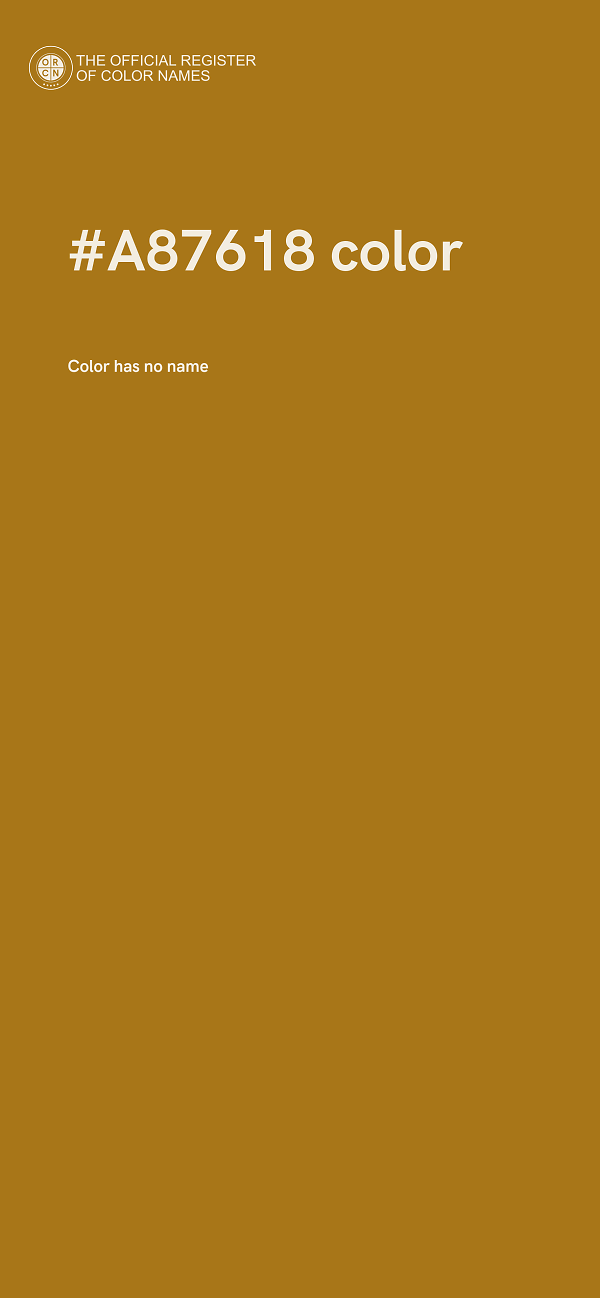 #A87618 color image