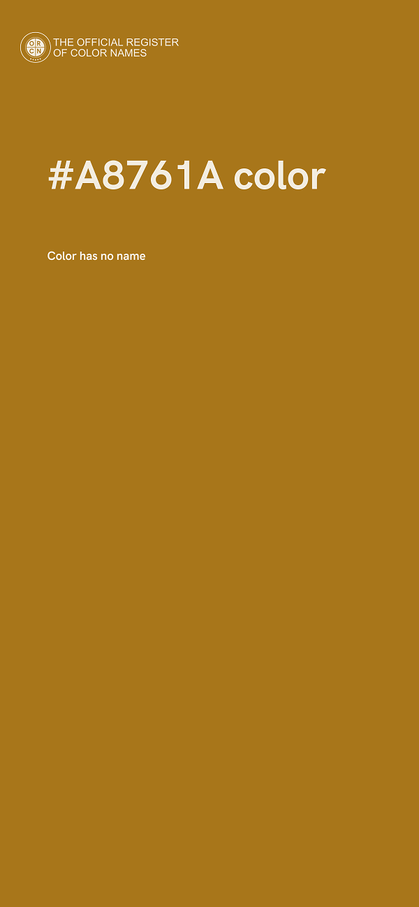 #A8761A color image