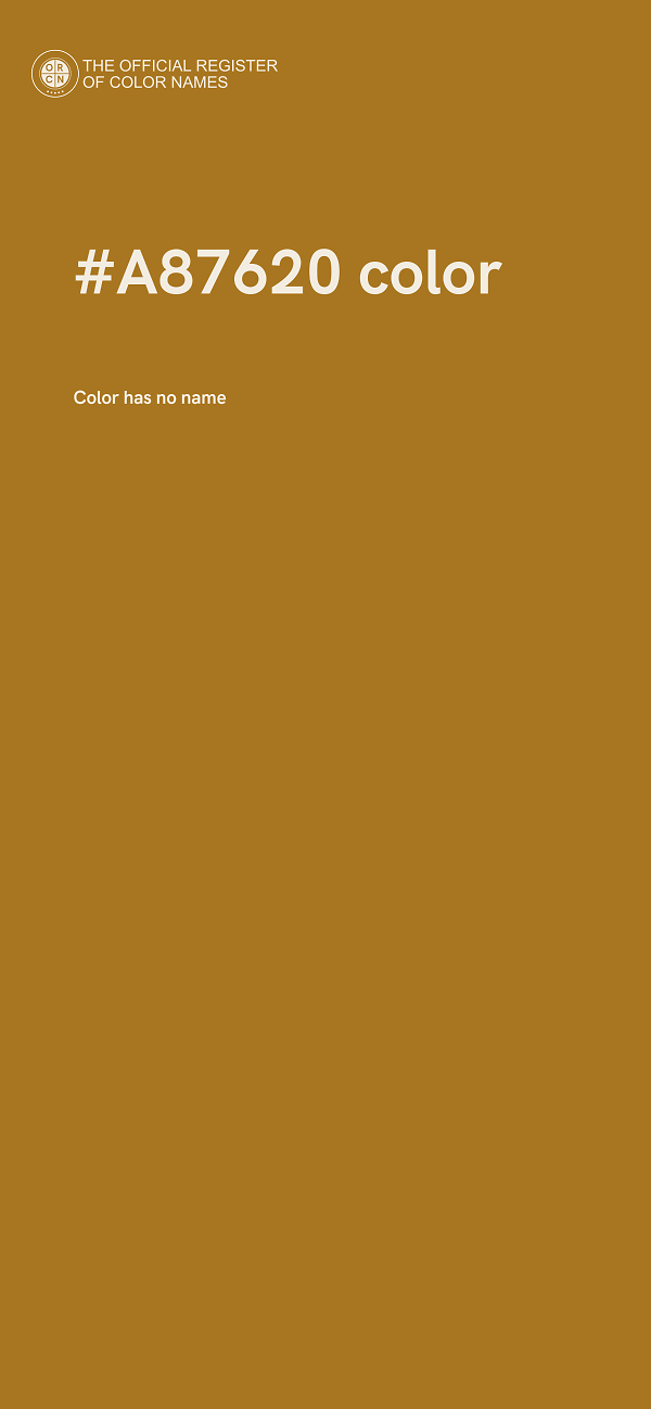 #A87620 color image
