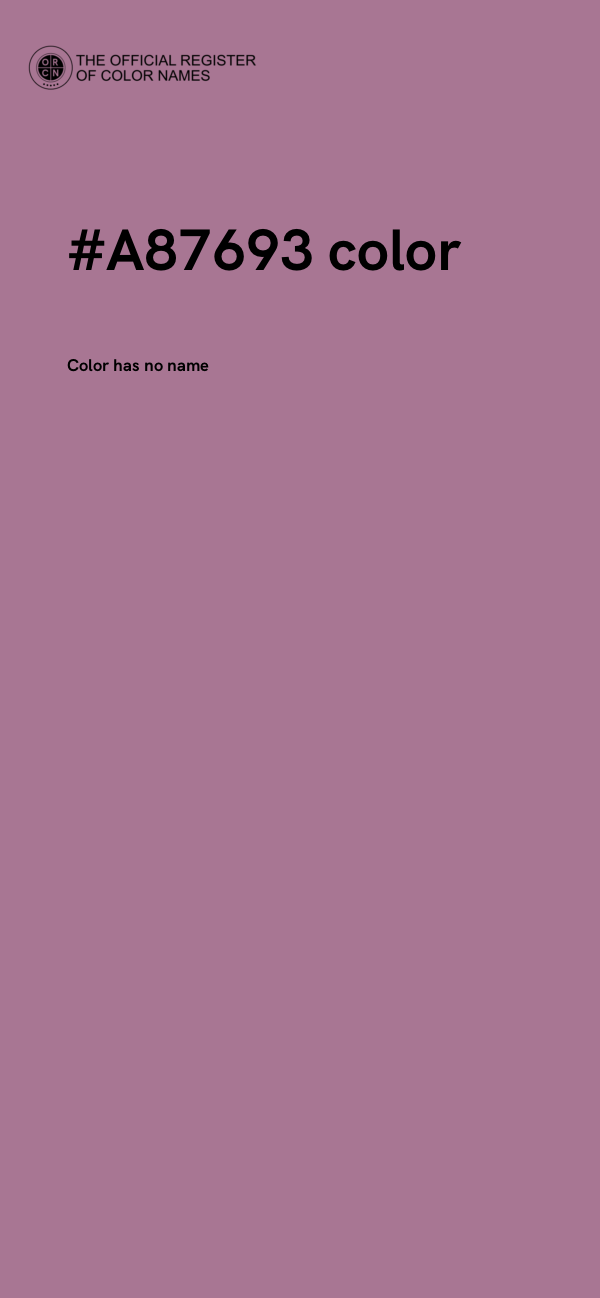 #A87693 color image