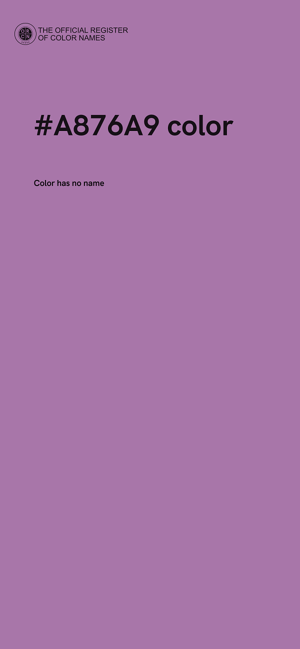 #A876A9 color image