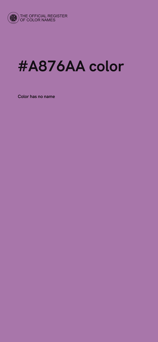 #A876AA color image
