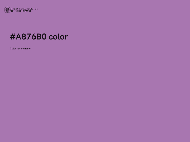 #A876B0 color image