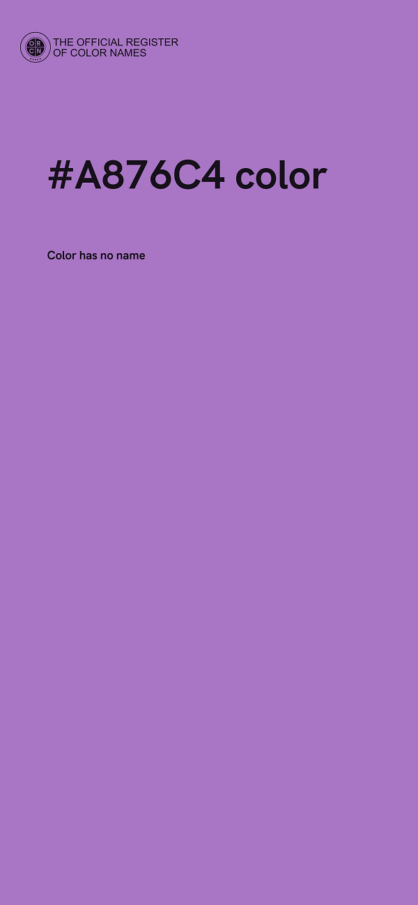 #A876C4 color image